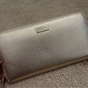 Metallic Rose Gold KATE SPADE Wallet